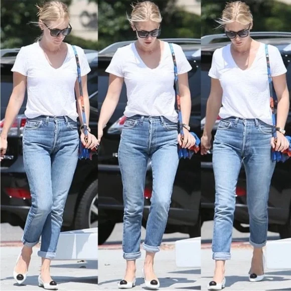 Re/Done Levi's 80s Slim Straight High Rise Jeans sz 27 - Picture 7 of 14